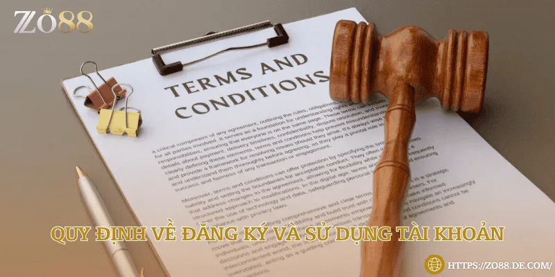 Quy định về đăng ký và sử dụng tài khoản